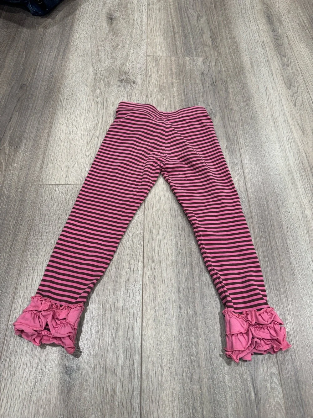Matilda Jane Friendly Mime Striped Ruffle Leggings